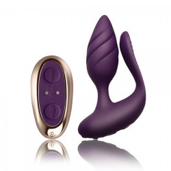 Rocks Off Cocktail Remote Control Couples Vibe Purple