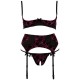 Cottelli Cupless and Crotchless Bra Set
