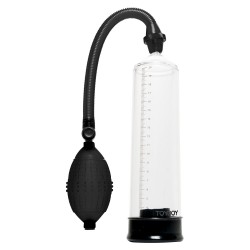 Toy Joy Rock Hard Black And Clear Penis Power Pump