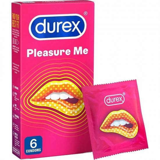 Durex Pleasure Me Ribbed And Dotted Condoms 6 Pack