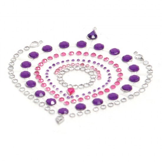 Bijoux Indiscrets Flamboyant Rhinestone Jewellery Purple Pink