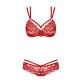 Red Lace Bra And GString