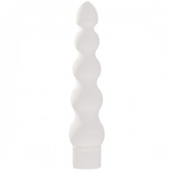 White Nights 7 Inch Ribbed Anal Vibrator