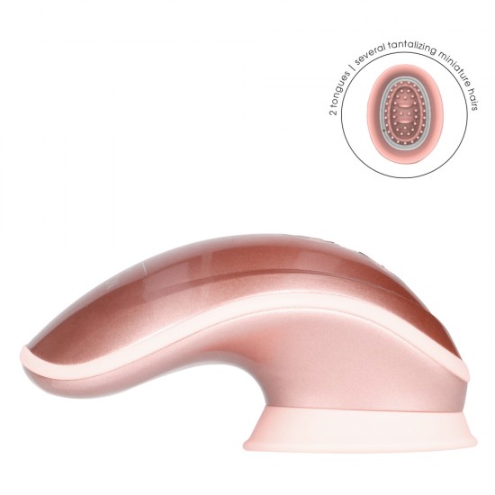 Twitch Rose Gold Hands Free Suction And Vibration Toy