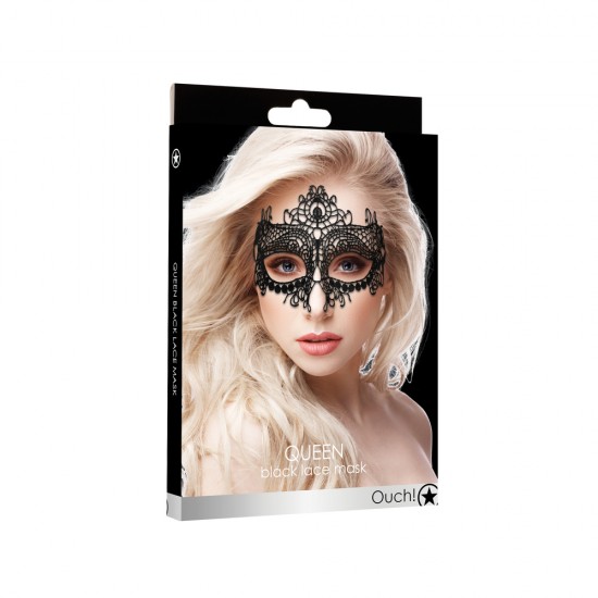 Ouch Queen Black Lace Mask