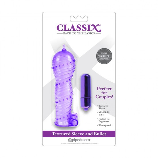 Classix Textured Sleeve and Bullet Purple