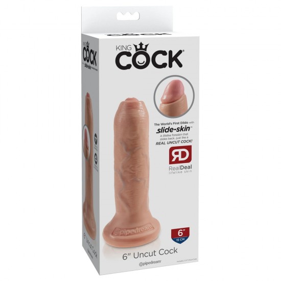 King Cock 6 Inch Uncut Cock Dildo