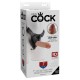 King Cock StrapOn Harness 7inch Uncut Cock