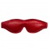 Rouge Garments Leather Croc Print Padded Blindfold