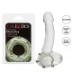 Steel Beaded Silicone Cock Ring XL