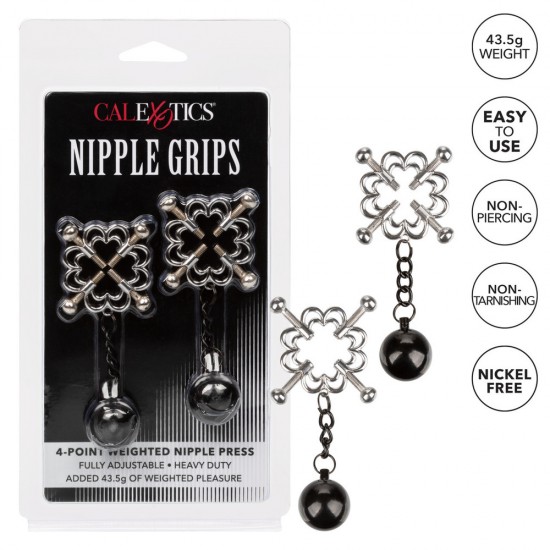 Nipple Grips  4 Point Weighted Nipple Press