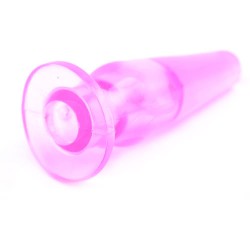 Mini Butt Plug With Finger Hole Pink